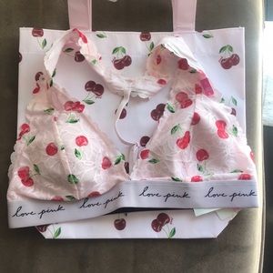 PINK Bralette + matching bag
